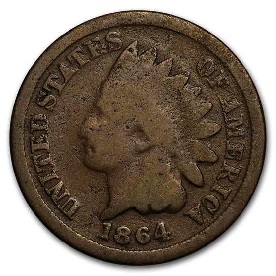 1864 Indian Head Cent Bronze Good 1864 Indian Head Cent Bronze Good